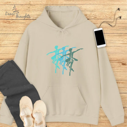 Blue Ballerina Trio Hoodie