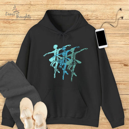 Blue Ballerina Trio Hoodie