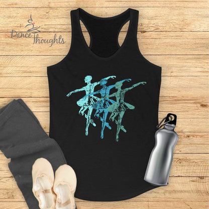 Blue Ballerina Trio Tank Top