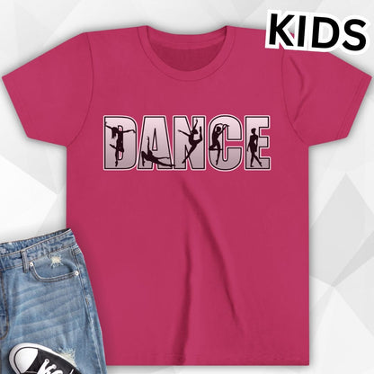 KIDS Dance Silhouettes T-Shirt - berry