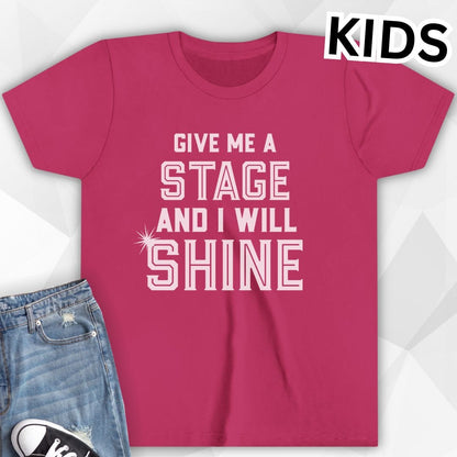 KIDS Give Me A Stage T-Shirt - berry