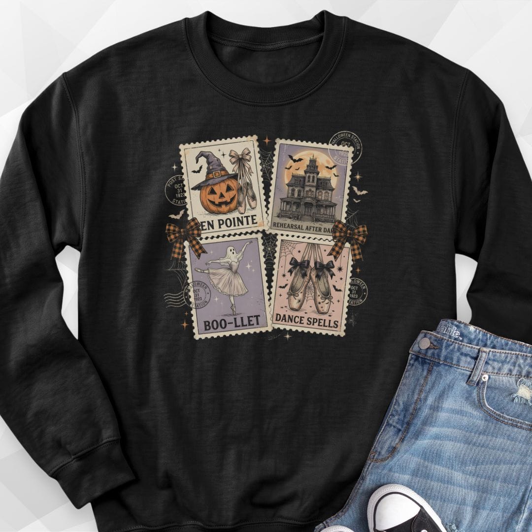 Halloween Ballet Stamps Sweatshirt