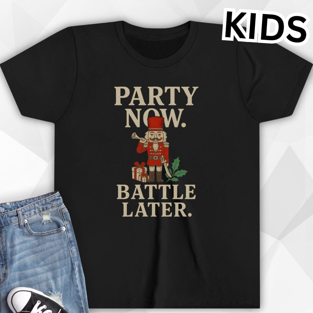 KIDS Party Now Battle Later T-Shirt