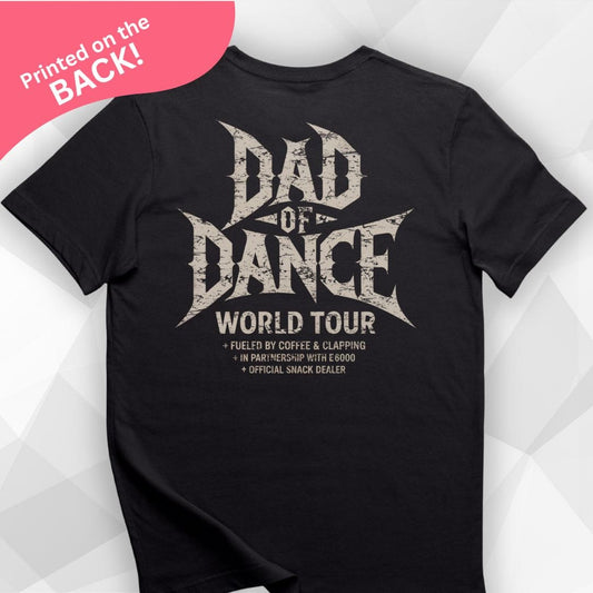 Dad of Dance Back Print - Black
