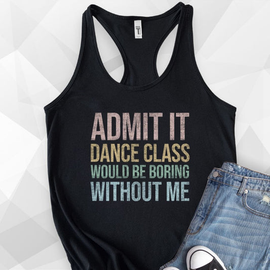 Admit It Tank Top - Black