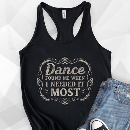 Dance Found Me Tank Top - black