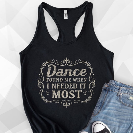 Dance Found Me Tank Top - black