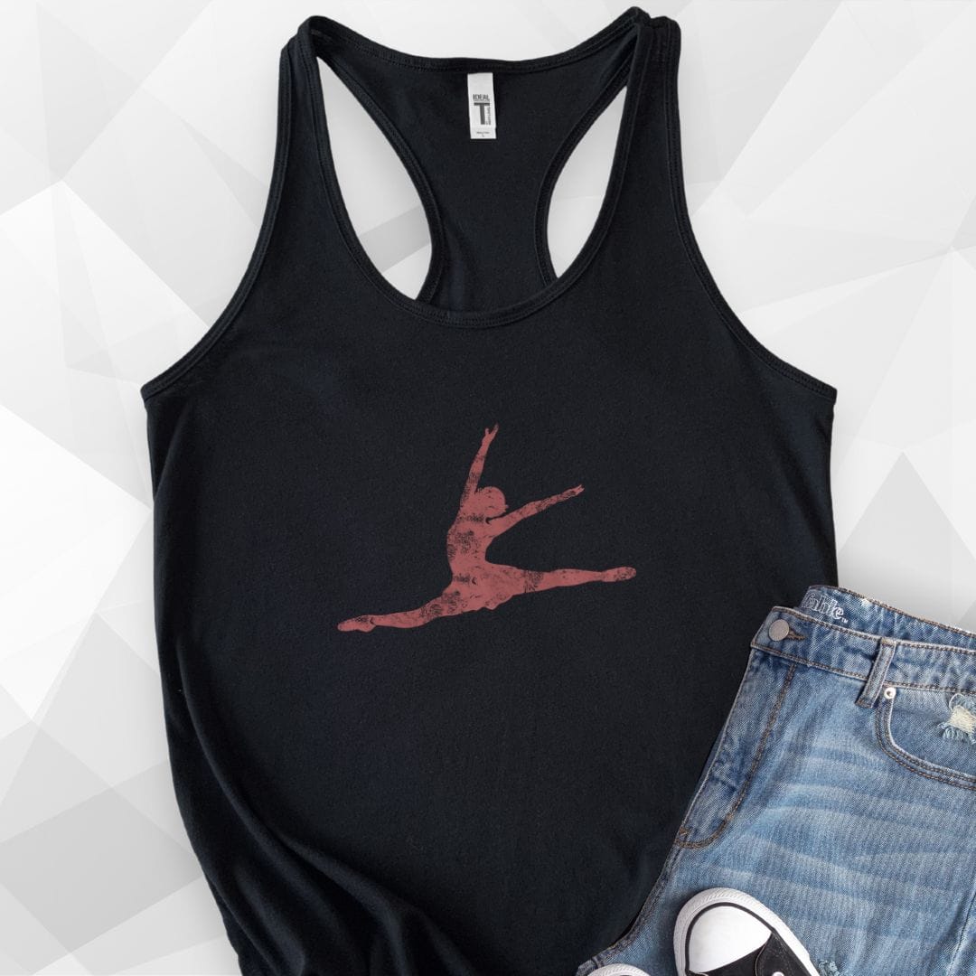 Grande Jete Ballet Tank Top - black