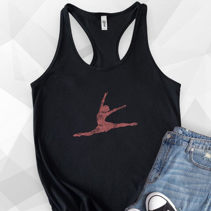 Grande Jete Ballet Tank Top - black