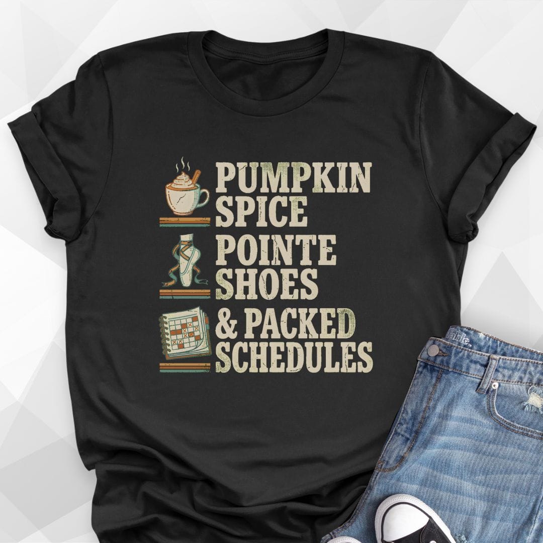 Pumpkin Spice & Pointe Shoes T-Shirt