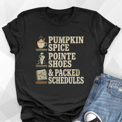 Pumpkin Spice & Pointe Shoes T-Shirt