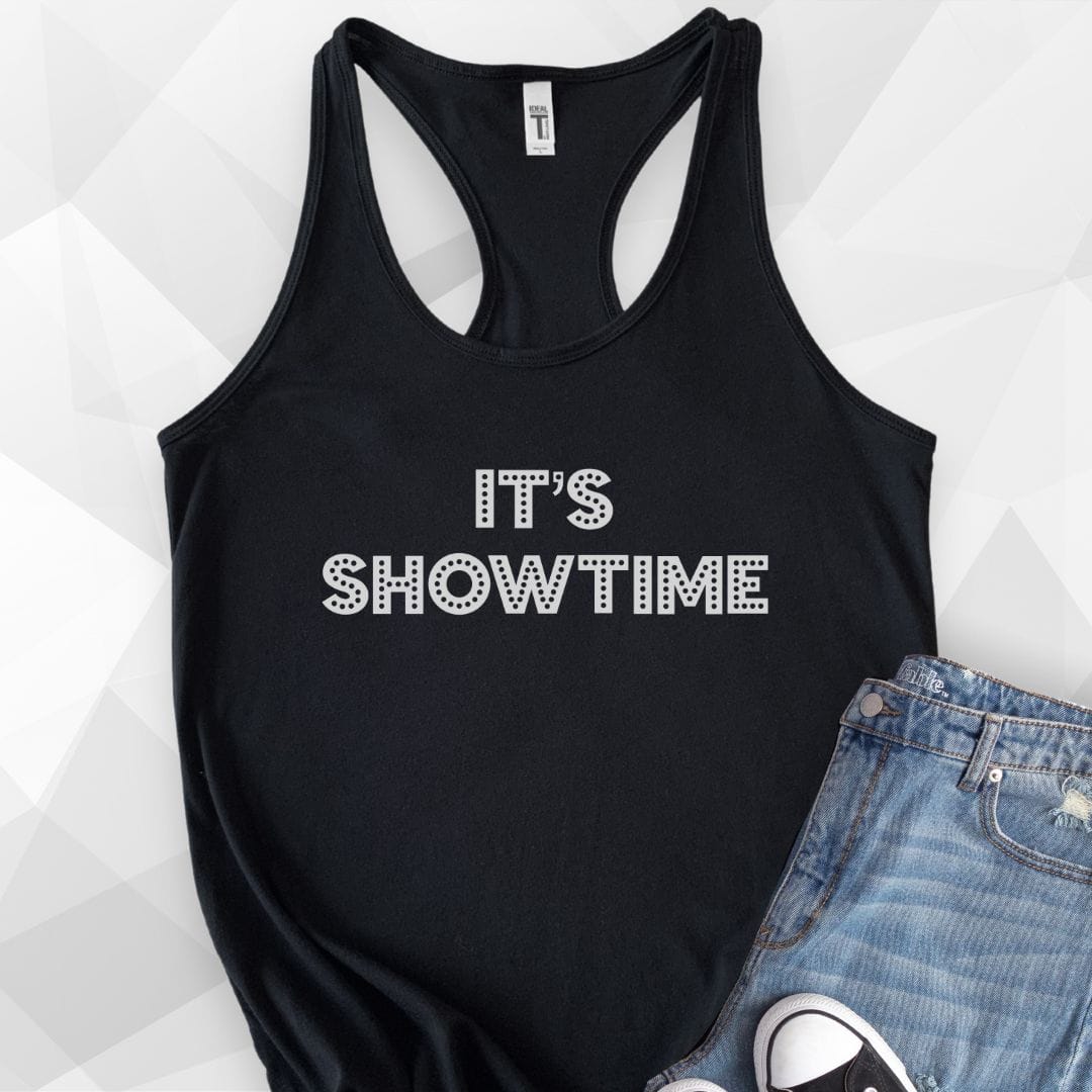It's Showtime Tank Top - Solid Black