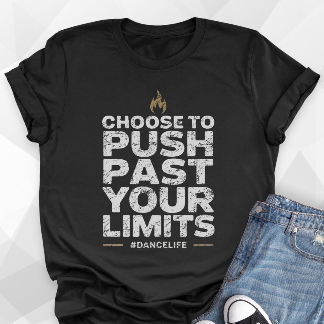 Push Past Your Limits T-shirt - black
