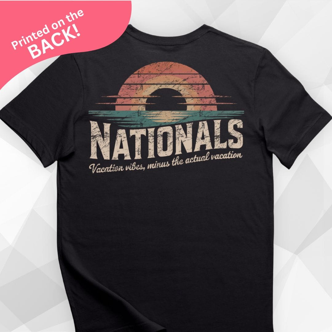 Nationals Back Print Black