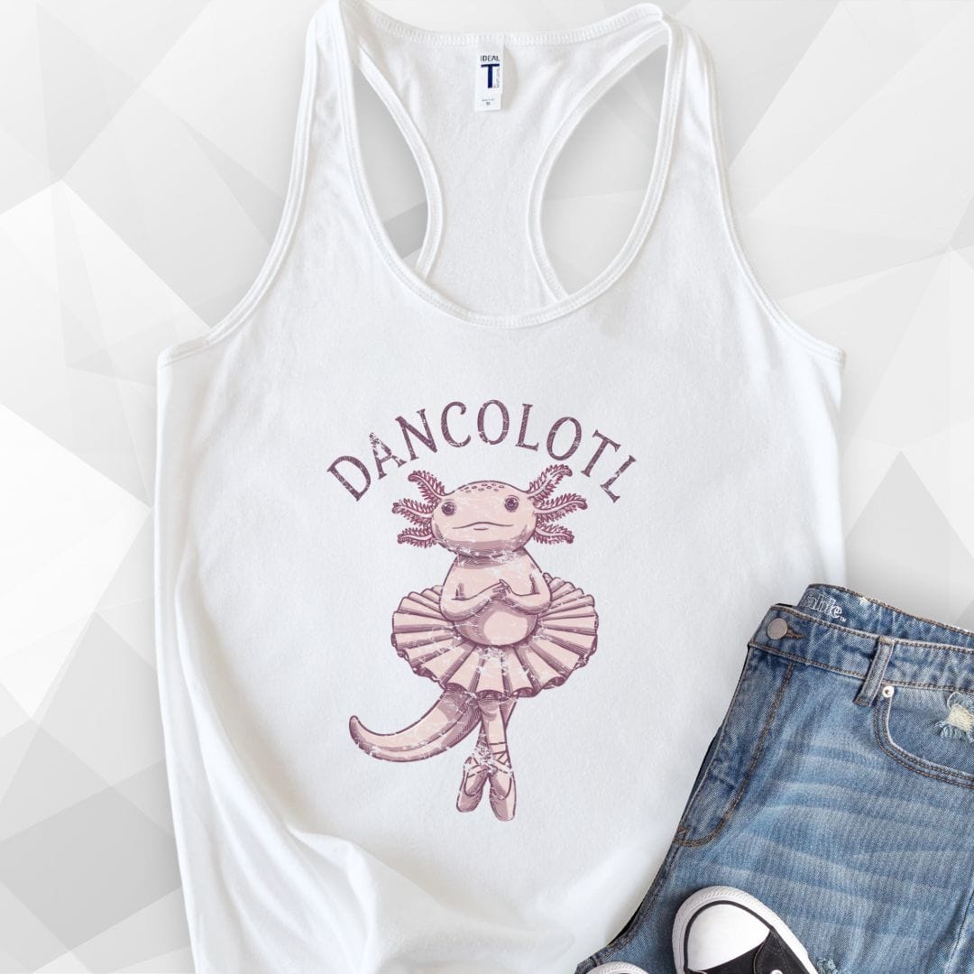 Dancolotl Tank Top - Solid White