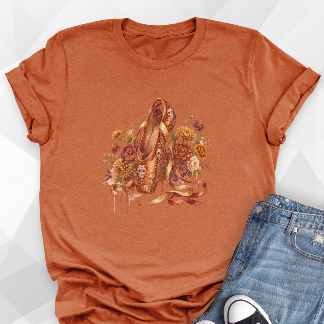 Sugar Skull Pointe Shoe T-Shirt