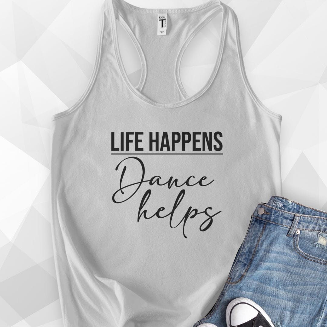 Life Happens Tank Top - Heather Grey