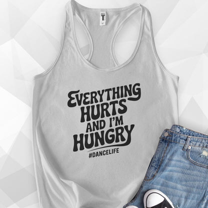 Everything Hurts Tank Top - Heather Grey