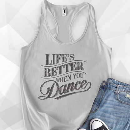 Life's Better Tank Top - Heather Grey
