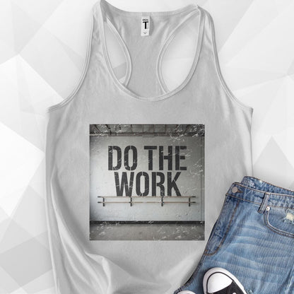 Do The Work Tank Top - Heather Grey