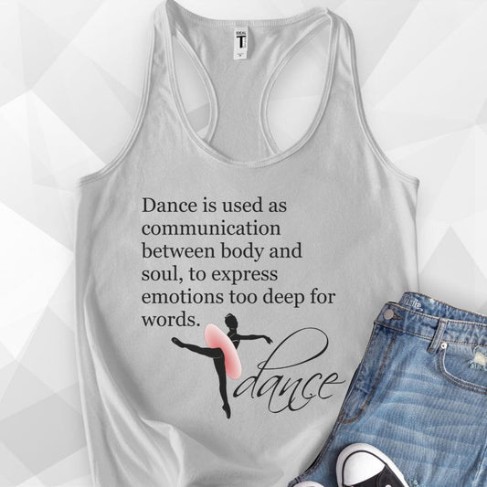 Inspirational Dance Quote Tank Top - heather grey.jpg