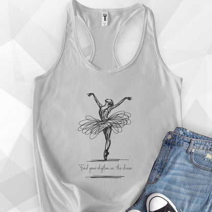 Ballerina Chaos Tank Top - heather grey