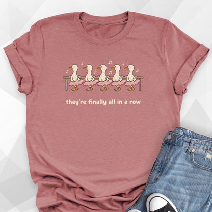 All In A Row Duck T-Shirt
