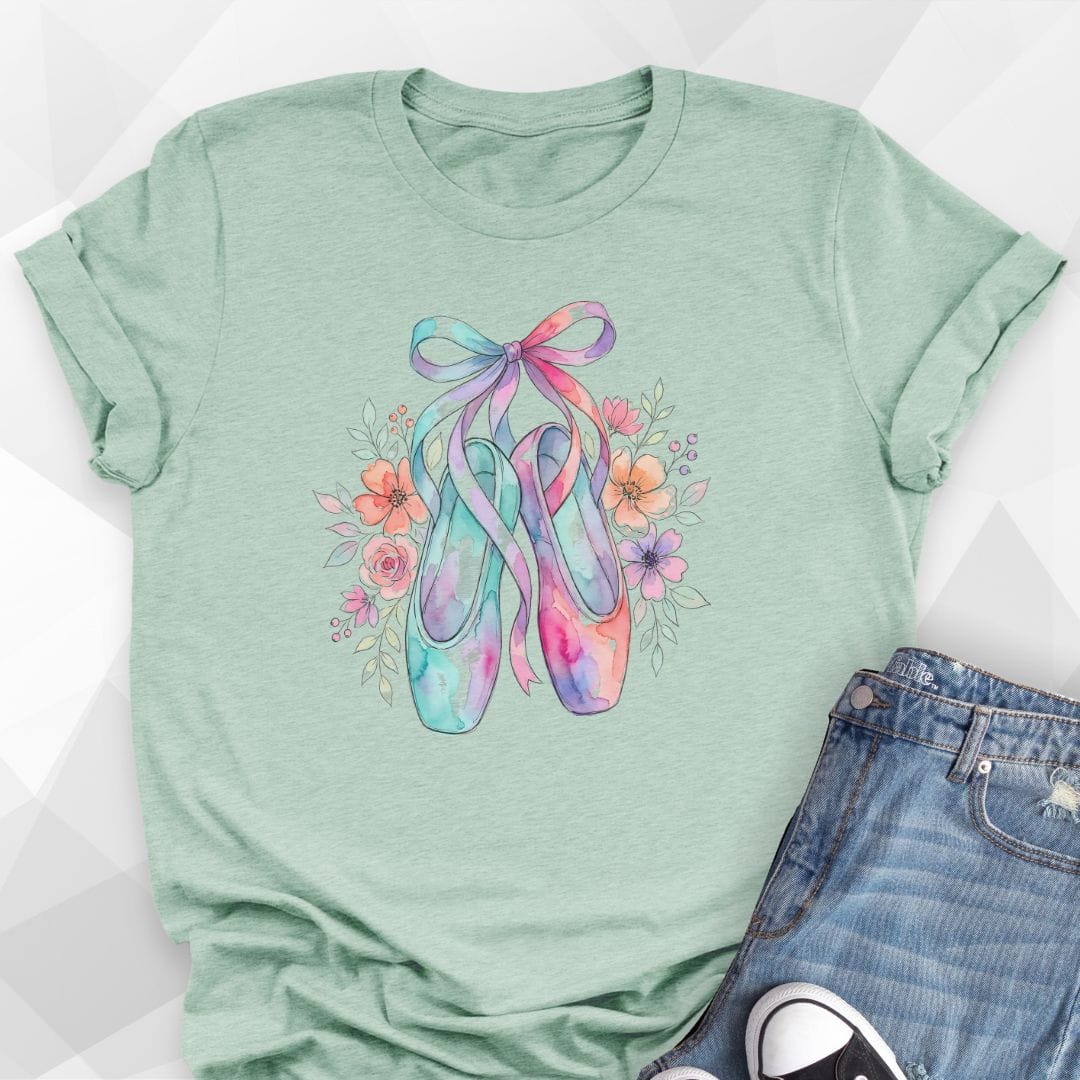 Watercolor Pointe Shoes T-Shirt