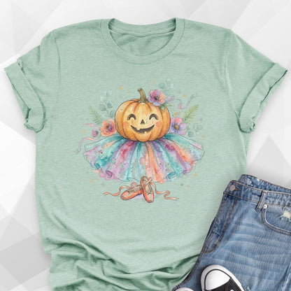 Halloween Pumpkin Ballerina T-Shirt