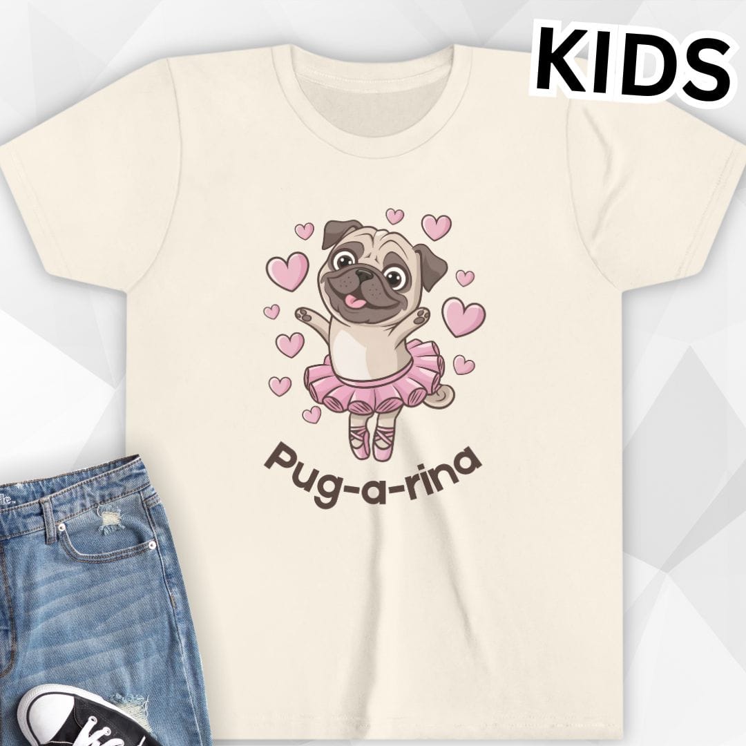 KIDS Pug-a-rina T-Shirt - Natural
