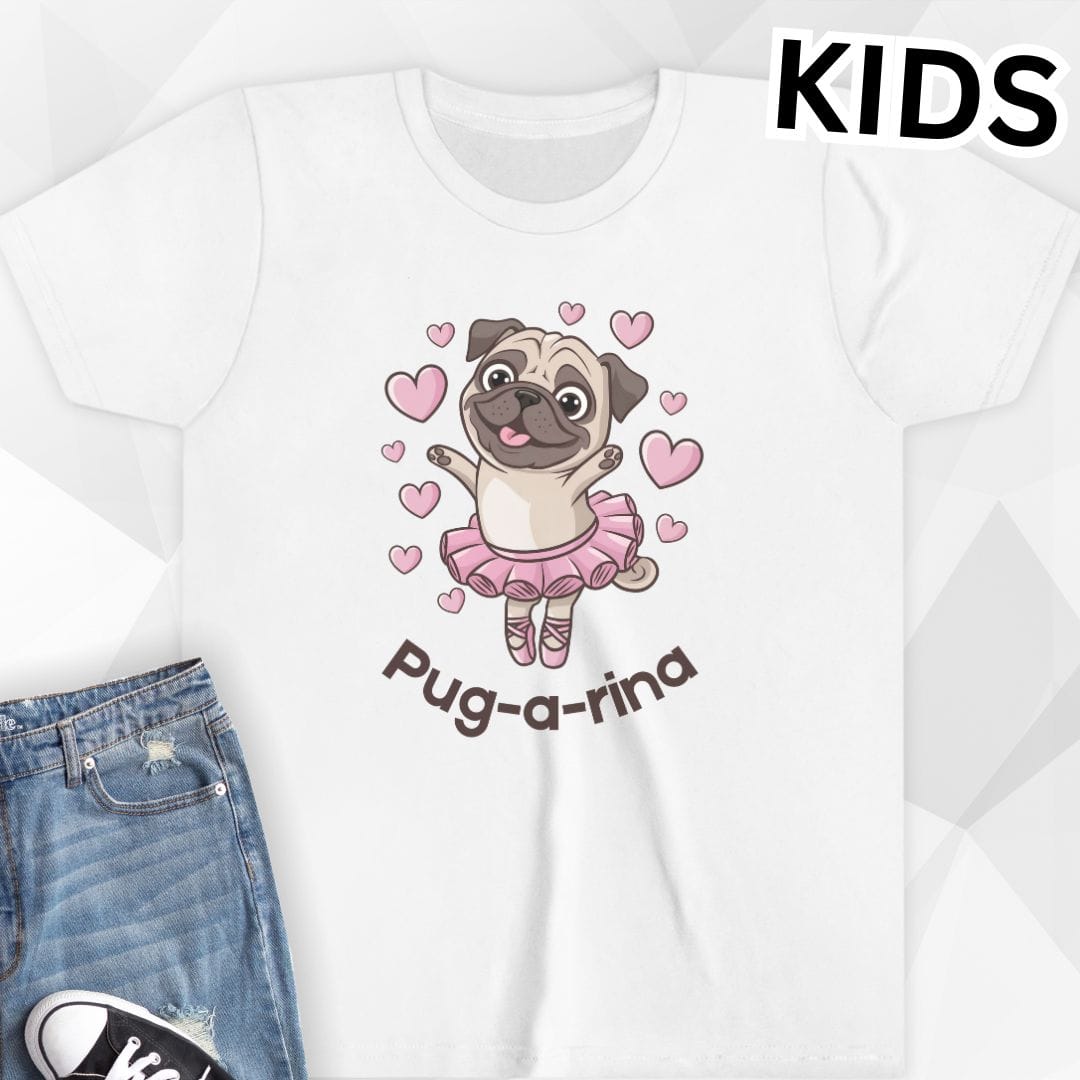 KIDS Pug-a-rina T-Shirt - White