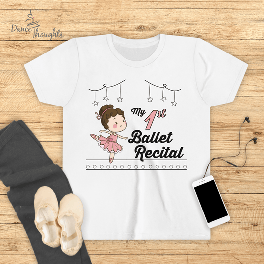 KIDS My First Ballet Recital (light skin/brown hair) T-Shirt