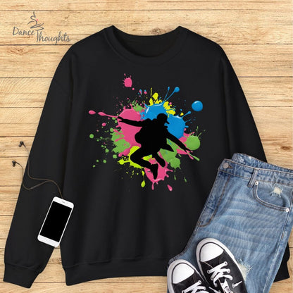 Hip-Hop Paint Splatter Sweatshirt