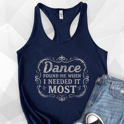 Dance Found Me Tank Top - midnight navy
