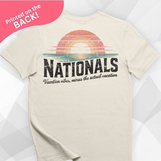 Nationals Back Print Natural