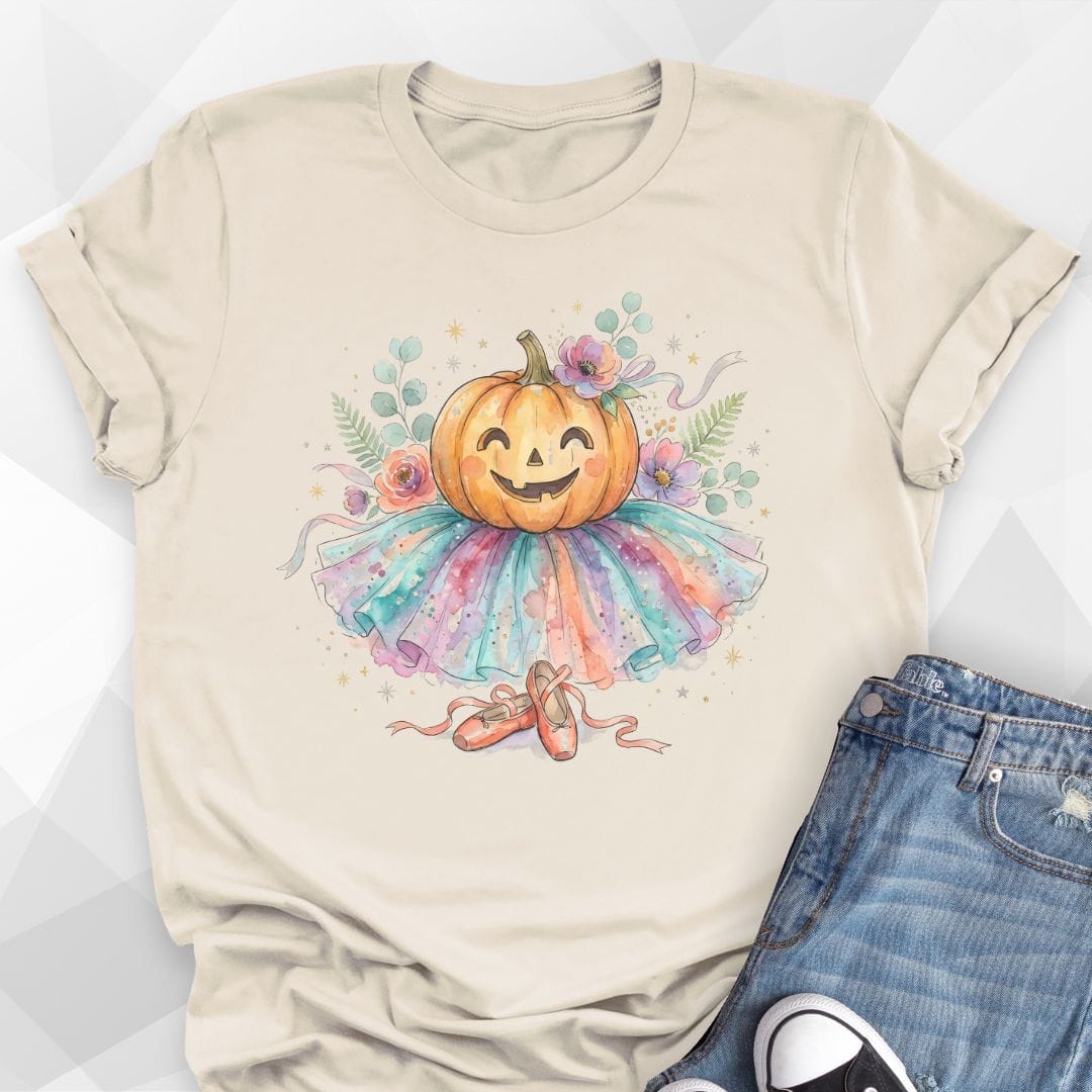 Halloween Pumpkin Ballerina T-Shirt