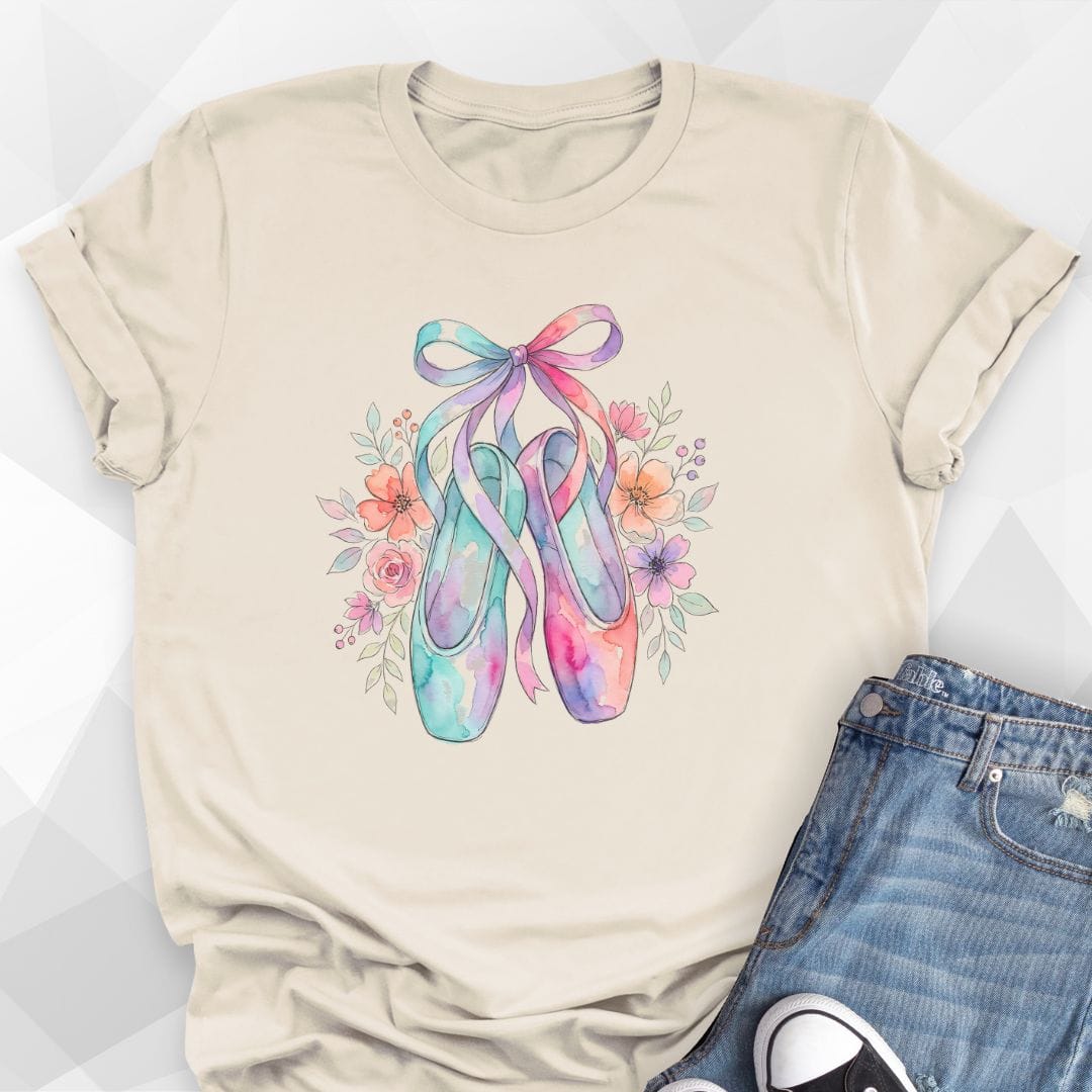 Watercolor Pointe Shoes T-Shirt