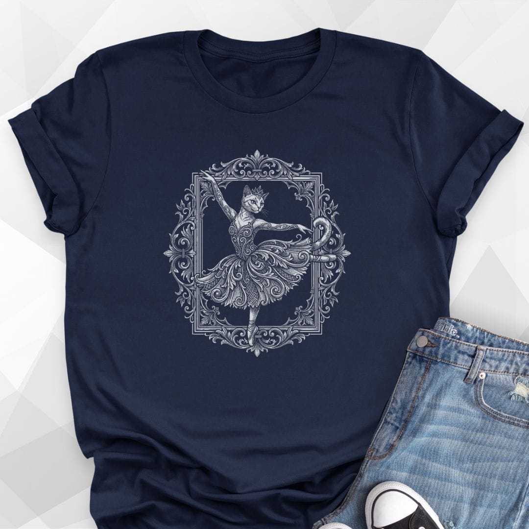 Ballet Cat Pique Turn - Navy