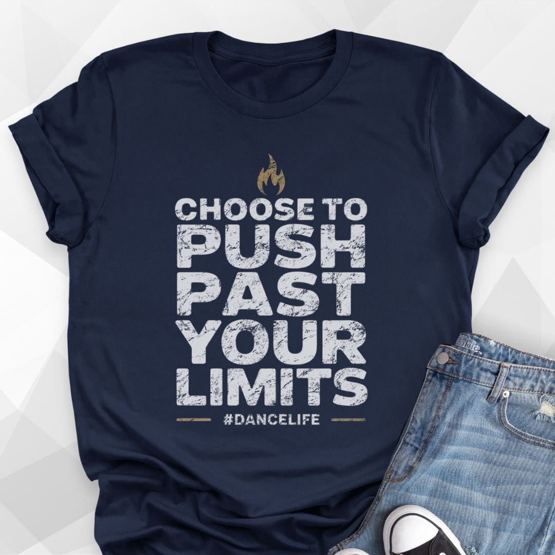 Push Past Your Limits T-shirt - navy