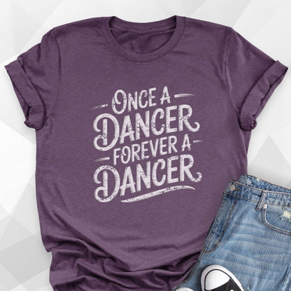 Once A Dancer T-shirt - Heather Team Purple