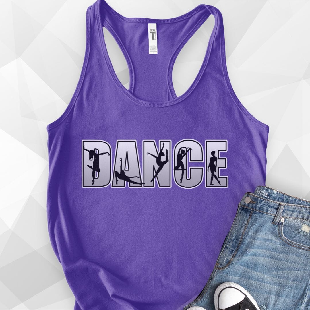 Dance Silhouettes Tank Top - purple rush