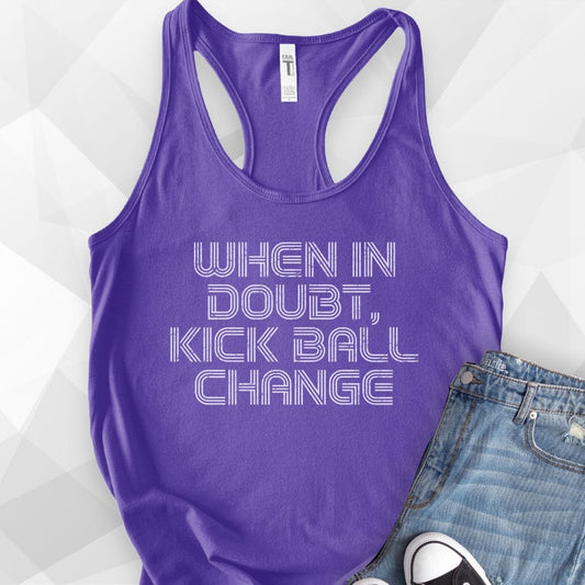 When In Doubt Tank Top - Solid Purple Rush