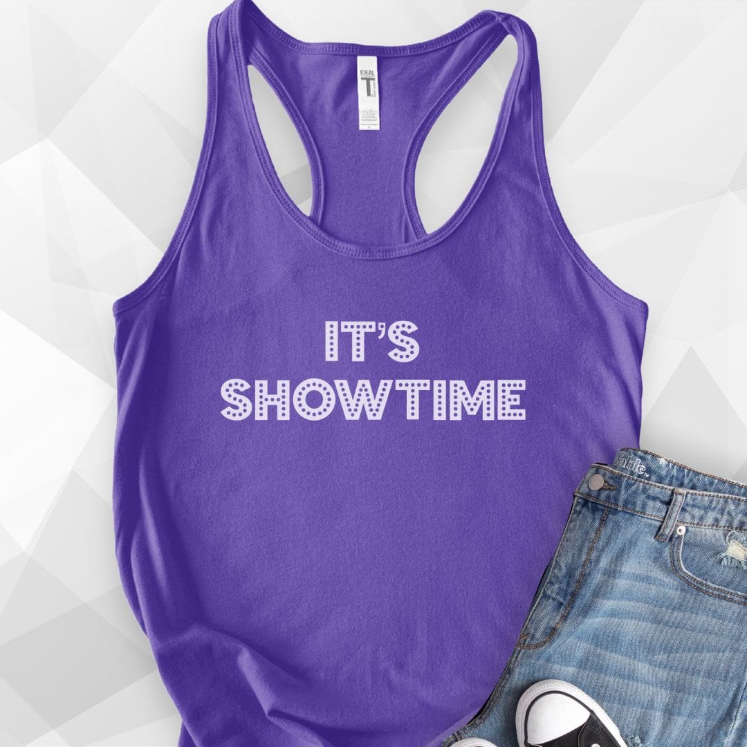 It's Showtime Tank Top - Solid Purple Rush