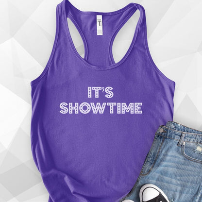 It's Showtime Tank Top - Solid Purple Rush