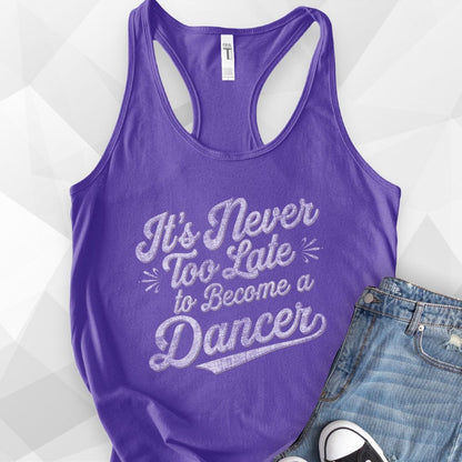 Never Too Late Tank Top - Solid Purple Rush