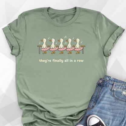 All In A Row Duck T-Shirt