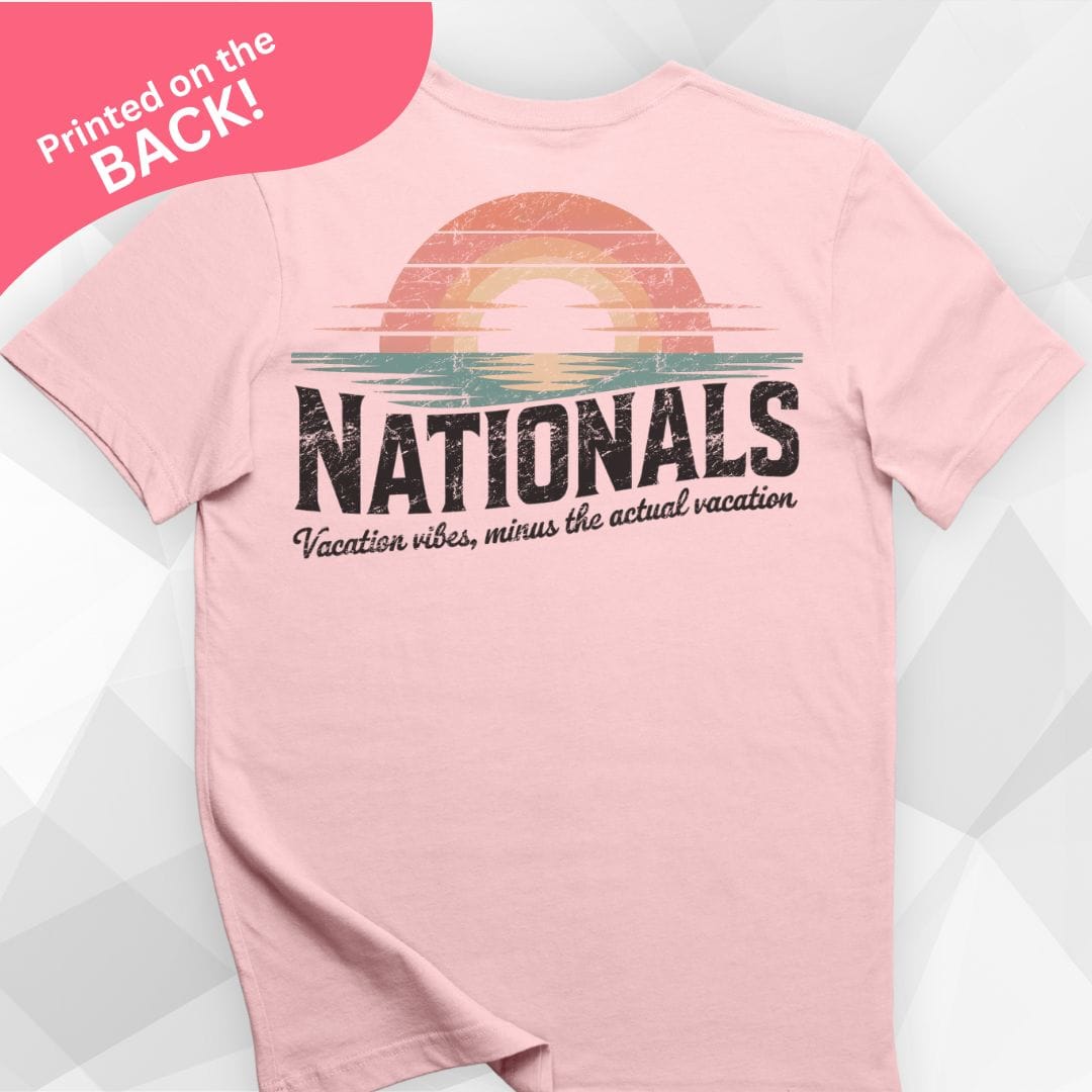Nationals Back Print Soft Pink