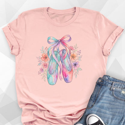 Watercolor Pointe Shoes T-Shirt