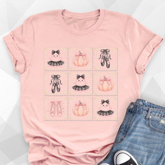 Coquette Halloween Stamp T-Shirt
