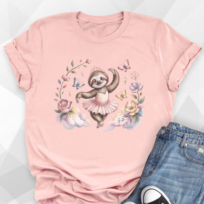 Ballerina Sloth T-shirt